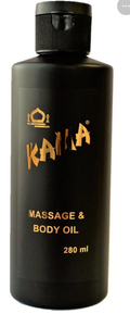 Kama Massage & Body Oil 280ml matte black bottle