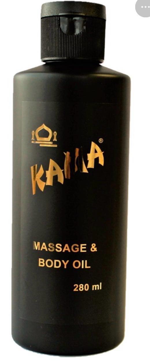 Kama Massage & Body Oil 280ml matte black bottle